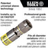 Klein Tools VDV812-612 Universal Compression F Connectors RG6/6Q Coax, Universal Sleeve Technology, Professional Grade,