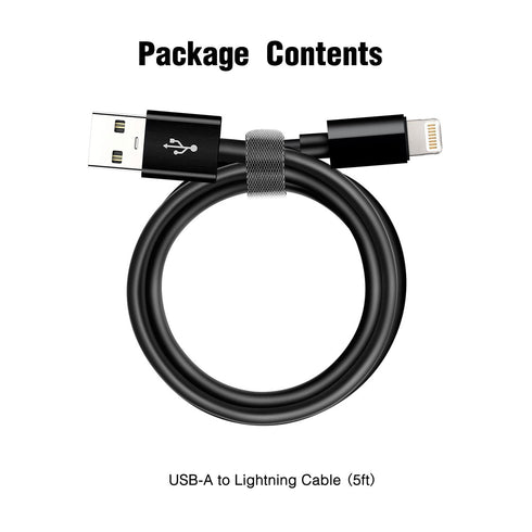 Replacement Apple Beats Lightning Cable (5ft) for Powerbeats Pro, Beats X, Solo Pro, and Pill+ Speaker