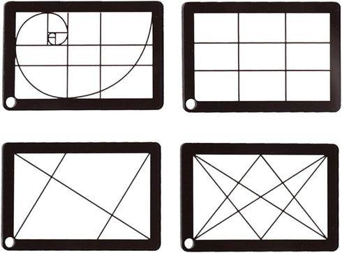 Hjdlhx 4 Pieces View with Chain Sturdy Waterproof Compact Landscape View for Painting Viewer, Acrylic
