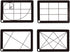 Hjdlhx 4 Pieces View with Chain Sturdy Waterproof Compact Landscape View for Painting Viewer, Acrylic