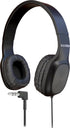 1 Pack Wired On-Ear Leather Headphones with 3.5mm Connector, Oval Metal Housing,