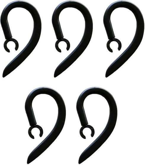 Ear Hooks 360° Rotatable Adjustable Soft Silicone Headset Clips, Anti-Slip Sports Clamp Loop Replacement (5Pcs 6mm