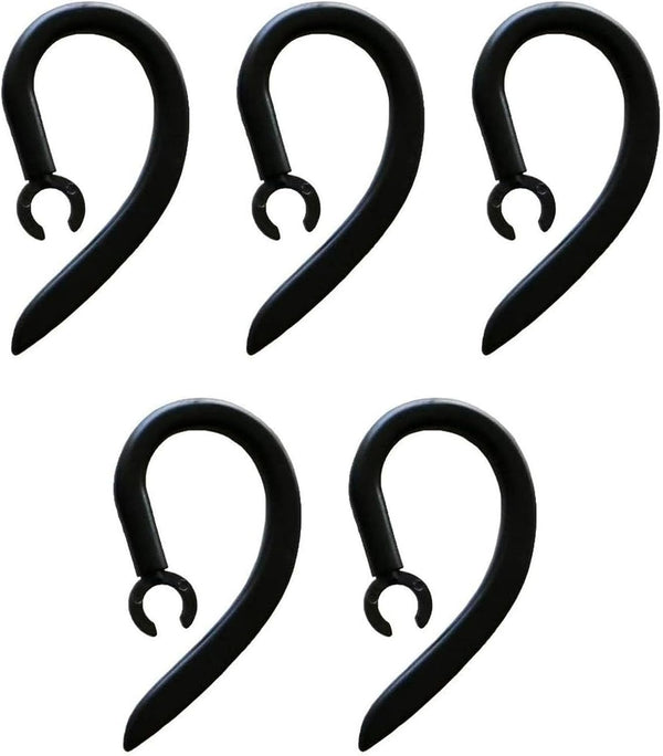 Ear Hooks 360° Rotatable Adjustable Soft Silicone Headset Clips, Anti-Slip Sports Clamp Loop Replacement (5Pcs 6mm