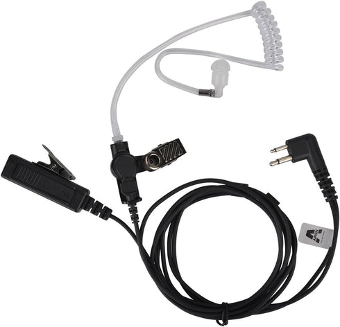 2 Pin Transparent Acoustic Tube Earpiece/Headset for Motorola Two Way Radio CP200, CLS1110, CLS1410 Walkie Talkies