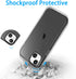 JJGoo Clear Transparent Soft Shockproof Case for iPhone 14 Plus 6.7 inch 2022, Slim Thin Bumper Cover - Black