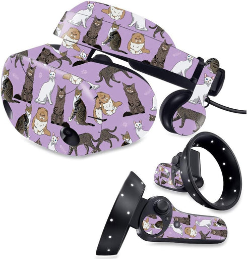MightySkins Skin for Samsung Odyssey Plus VR - Cat Chaos, Durable Vinyl Decal Wrap Cover, Made in The USA