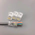 PETECHTOOL RJ45 CAT6A Pass Through Connectors - 50-Pack 23 AWG Gold Plated Modular Plug