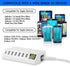 USB Charging Station, 60W/12A 7-Port USB Charger with LED Display for Multiple Devices, PD20W USB C Charger (White)