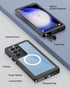 Beeasy Waterproof Case for Samsung Galaxy S23 Ultra, Compatible with MagSafe, 360 Degree Protective Case - Black