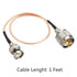 Coaxial Cable with UHF (PL259) Male to BNC Male Connectors Low Loss Coax Cable RG316 50 Ohm 1 Ft