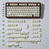 PBT White Jade Keycaps, 154 Keys Cherry Profile Double Shot Keycap Set for Mechanical Keyboard 61/64/84/87/104/108