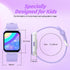 Kids Smart Watch for Boys Girls, 1.5" DIY Dial, Fitness Tracker, 19 Sport Modes, IP68 Waterproof (Purple)