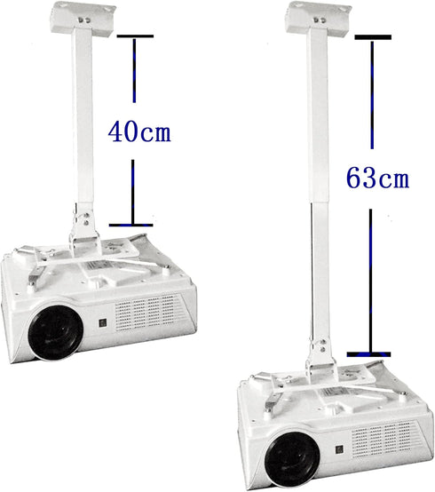 Universal Projector Ceiling and Wall Mount, Sturdy Steel Bracket for Projectors up to 20kg with Easy Installation