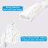 Antique House 2 Pack 70.8inches,Brushed Chandelier Chain Cover Touch Fasteners White Polyester Fabric Chain Sleeve