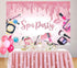 Spa Party Backdrop for Girls, Sweet Pink Princess Makeup Birthday Photography Background Banner for Women Spa Day