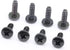 Replacement Screws, 1 Set of Metric Screws (Model RS-198132), Pan Head, Philips Drive, Black Plated, Pack of 8