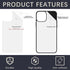 10 PCS Sublimation Blank Phone Case for iPhone 15 6.1 Inch, Matte Black Soft Shockproof DIY Customize