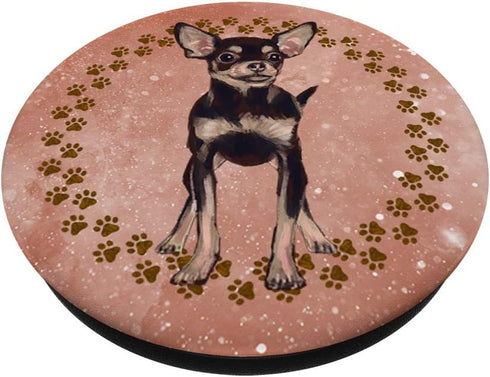 PopSockets Swappable PopGrip - Cute Chihuahua Artistic Gift for Dog Lover