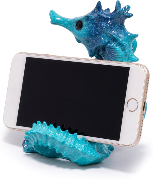 Hodao Cute Seahorse Phone Stand Holder for Desk Ocean & Animal Figurine Phone