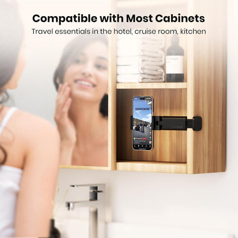 Portable Airplane Phone Holder - Klearlook Universal Travel Essentials with 360° Rotation
