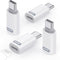 MoKo Lightning to USB C Male Adapter 4 Pack, Fast Charging Adapter for iPhone 15/16 Pro/Max, Galaxy S24, White