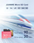 JUANWE 128GB Micro SD Card 2 Pack with SD Adapter, C10 U3 A1 V30 Memory Card, Pink