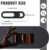 17/17 17 Pro/17 2 Pack-Black Front Camera Cover Compatible for iPhone Air / Pro Max,Webcam Cover Protect Privacy