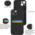 iPhone 15 Wallet Case - Black Soft Liquid Silicone with Card Holder, Scratchproof & Shockproof Protective Cover for Men