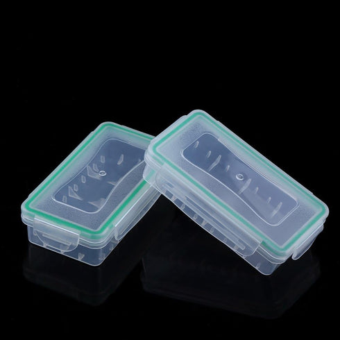 2 PCS 18650 Battery Storage Case, Waterproof Plastic Battery Holder Storage Box, Portable Battery Container Protector