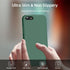 Dssairo 3 in 1 Liquid Silicone Ultra Slim Shockproof Case for iPhone SE 2022/3rd/2020/2nd Gen, 7/8 with 2 Pack Screen