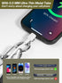 Tiostep Clip and Go Strap for Phone with Wallet Crossbody Phone Lanyard Adjustable and Detachable RFID Wristlet Wallet