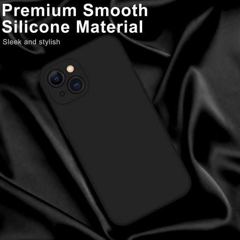 DEENAKIN iPhone 14 Case with Screen Protector - Enhanced Camera Cover, 16ft Drop Tested, Soft Silicone Gel Rubber, Slim