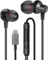 MAS CARNEY TI3 Wired USB Type C Headphones - USB C Earbuds with Microphone for Samsung, Huawei, Google Pixel