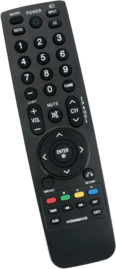 Replace Remote AKB69680428 Compatible with LG LED LCD Smart TV Models 32LH250H, 37LH265H, 32LH255H, 32LH240H, 37LH250H,