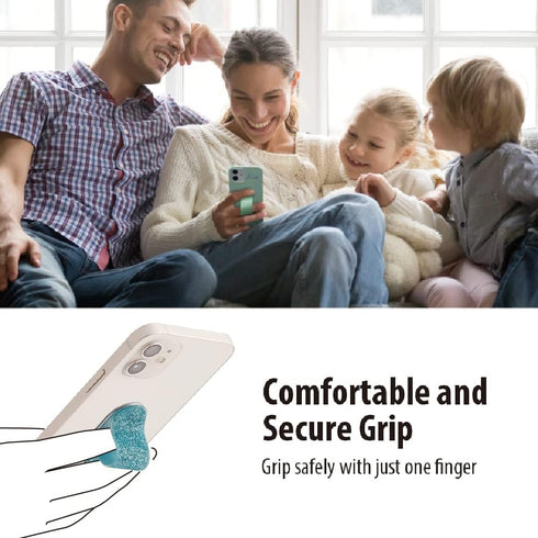 Momostick Flatstick Cell Phone Finger Grip Strap Holder, Slim Finger Loop Selfie Grip for Most Smartphones