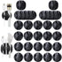OHill Desk Cable Management, 24 Pack Black Self Adhesive Cord Holder Clips, Ideal Wire Keeper for Desk, Nightstand