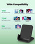 YUWISS Wireless Charger, 10/7.5/5W Cordless Charging Stand for iPhone 14/13/12/11 Pro Max & Galaxy