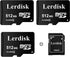 Lerdisk Factory Wholesale Micro SD Card 512MB (0.5GB) Pack of 3 in Bulk