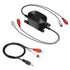 Smof RCA Ground Loop Isolator - Audio Signal Noise Cancellation with 3.5mm Audio Adapter Cable (Black)