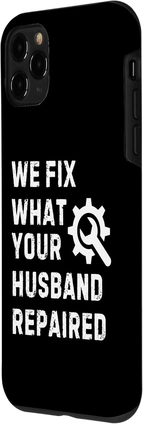 iPhone 11 Pro Funny Handyman Reparation Guys Plumbers DIY Home Renovation Case