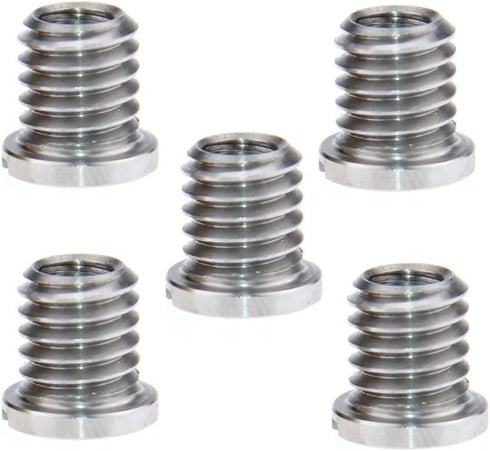CAMVATE 5 Pieces Threaded Screw Adapter 1/4"-20 Female to 3/8"-16 Male for DSLR