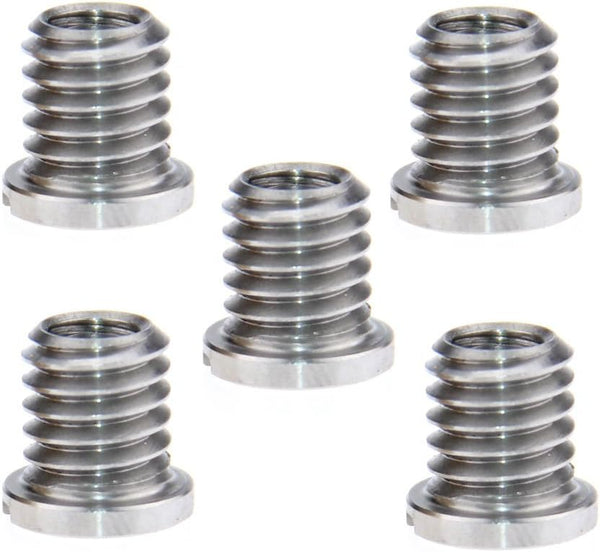 CAMVATE 5 Pieces Threaded Screw Adapter 1/4"-20 Female to 3/8"-16 Male for DSLR