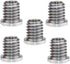 CAMVATE 5 Pieces Threaded Screw Adapter 1/4"-20 Female to 3/8"-16 Male for DSLR