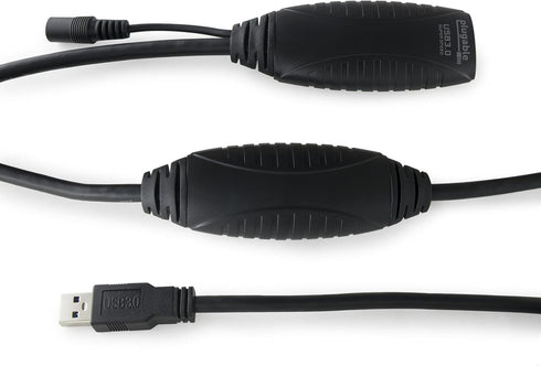 Plugable 10 Meter (32 Foot) USB 3.0 Active Extension Cable with AC Power Adapter and Driverless Technology