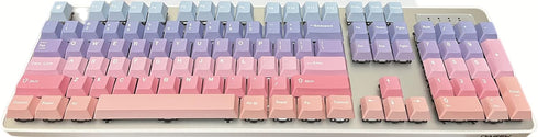 Magical Clouds Gradient Keys, 108 Keycap + 30 Keycap Set, Dye-Sublimation PBT Custom Keycaps for Mechanical Keyboards