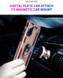 Samsung Galaxy Note 20 Case, Note20 5G Military-Grade Shockproof Cover with HD Screen Protectors, Rose Gold
