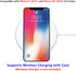 JIAXIUFEN Compatible iPhone X iPhone Xs Case, Gold Sparkle Glitter Blue Marble Slim Shockproof Cover