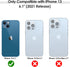 LOHASIC Vintage Leather Case for iPhone 13, Slim Luxury PU Soft Flexible Bumper, Shockproof Cover