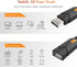 ELECTOP USB Splitter, 2 Ports USB A Hub, Dual Female Y Charging Splitter Cord for iOS & Android Data Sync