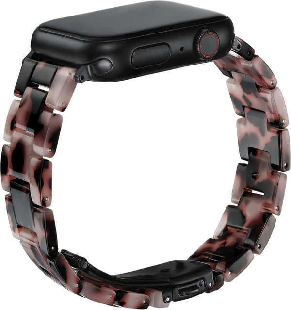 Wongeto Compatible with Apple Watch Band 38mm-49mm, Light Resin Strap Bracelet Replacement for iWatch SE Series